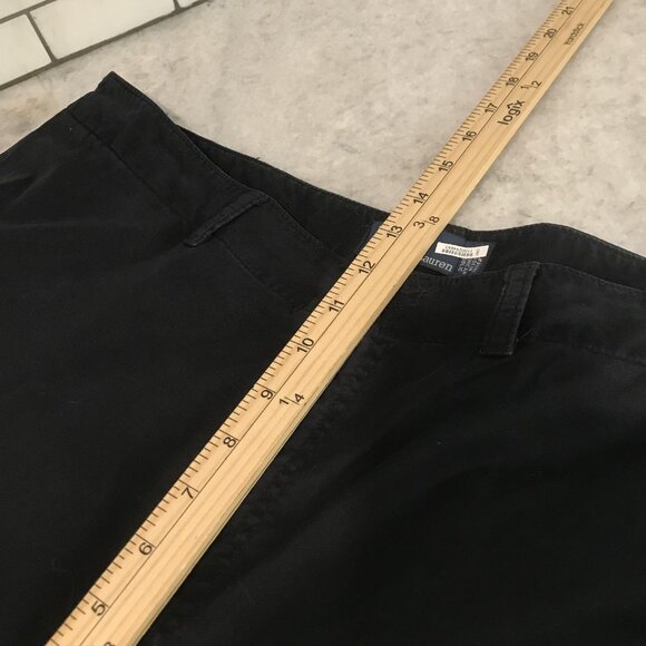 Polo Ralph Lauren Pants Mens 38 Black Cargo Utility Inseam 32 Button Pockets - Picture 10 of 11